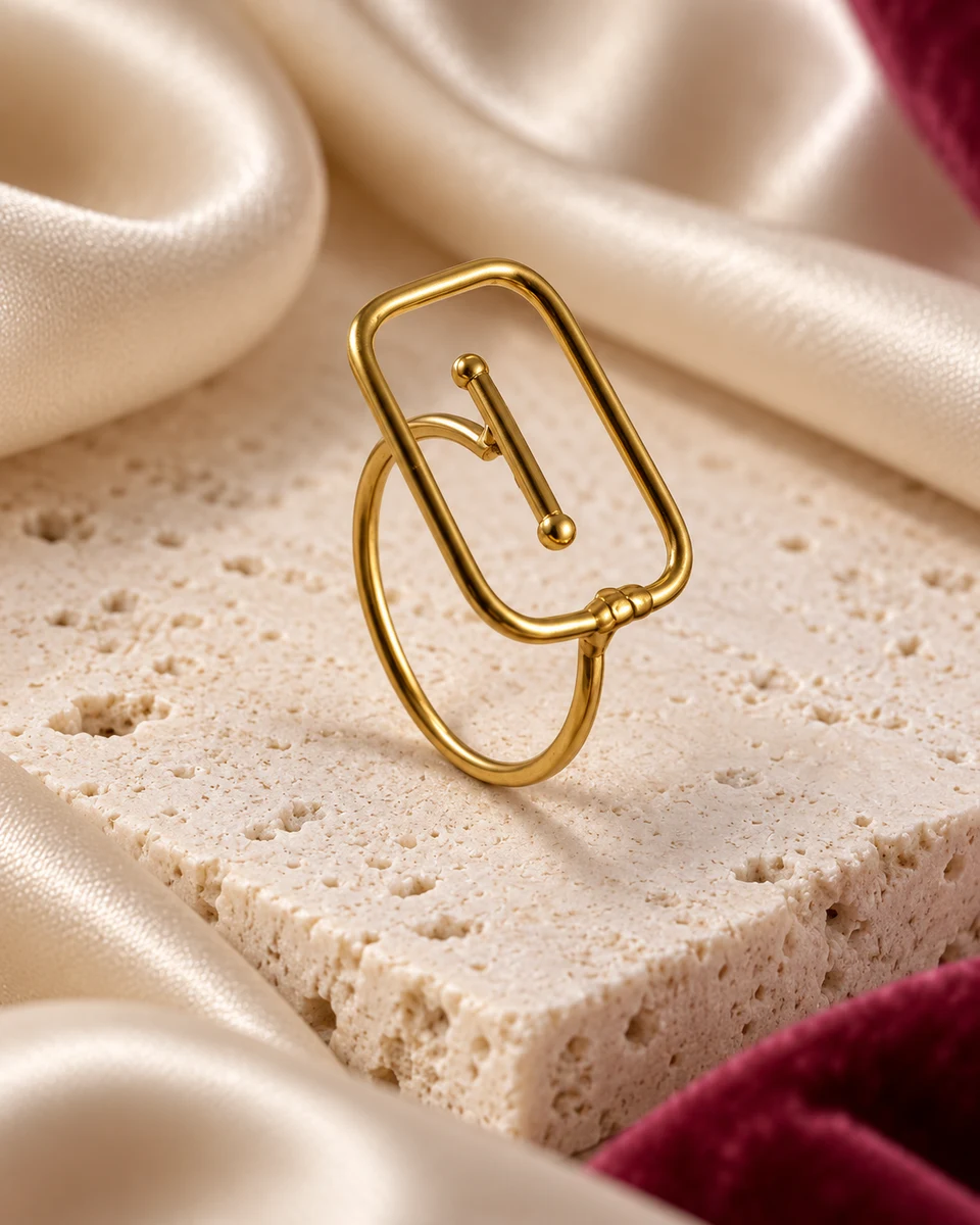 Aura Frame Adjustable Ring — In the studio